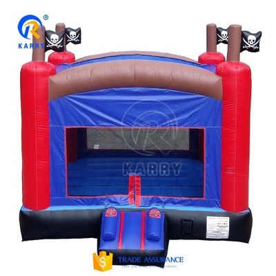 Enviromental Unisex Pirate Bouncy Castle with Inflatable Trampoline and Outdoor Games
