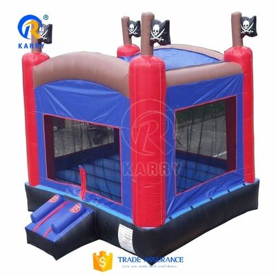 Enviromental Unisex Pirate Bouncy Castle with Inflatable Trampoline and Outdoor Games