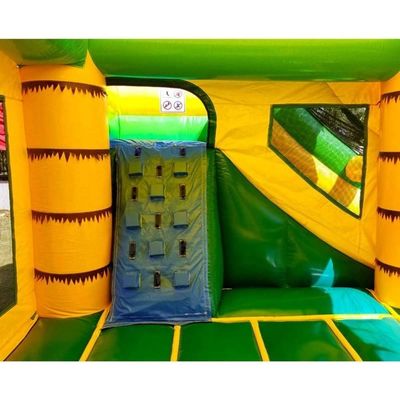 14 Years up Age Range Inflatable Bouncing House with Slide and Palm Tree