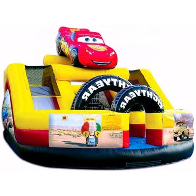 Customize Double Slide Character Monster Truck Inflatable Bouncy Castle for Kids
