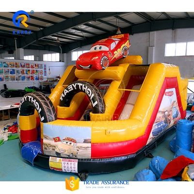 Customize Double Slide Character Monster Truck Inflatable Bouncy Castle for Kids