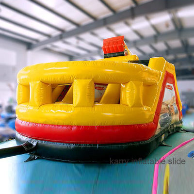 Customize Double Slide Character Monster Truck Inflatable Bouncy Castle for Kids