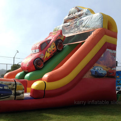 Customize Double Slide Character Monster Truck Inflatable Bouncy Castle for Kids