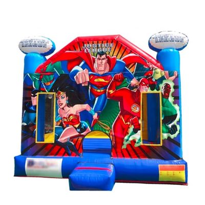 Professional OEM Service Inflatable Justice League Bouncy Castle for 14 Years up