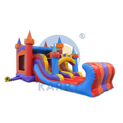 Get the Best of Both Worlds with Our Commercial Knight Inflatable Bounce House Slide