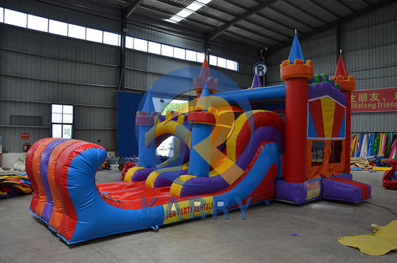 Get the Best of Both Worlds with Our Commercial Knight Inflatable Bounce House Slide
