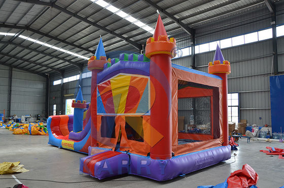 Get the Best of Both Worlds with Our Commercial Knight Inflatable Bounce House Slide