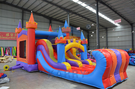 Get the Best of Both Worlds with Our Commercial Knight Inflatable Bounce House Slide