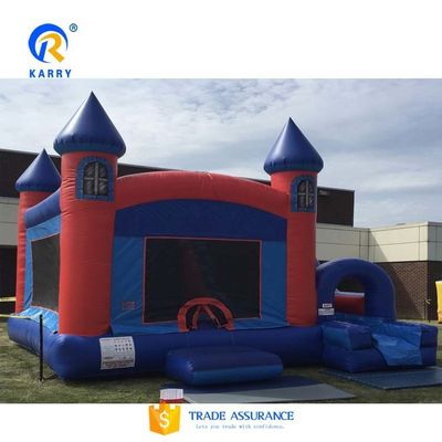5x5m Inflatable Rainbow Unicorn Bouncy Castle Slide Combo Customized Color Collection
