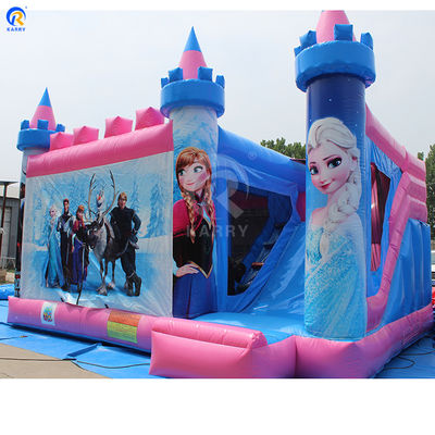 Outdoor Playground Customized Color Inflatable Bouncy Castle Frozen Theme Bouncer Slide