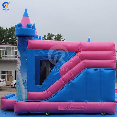 Outdoor Playground Customized Color Inflatable Bouncy Castle Frozen Theme Bouncer Slide