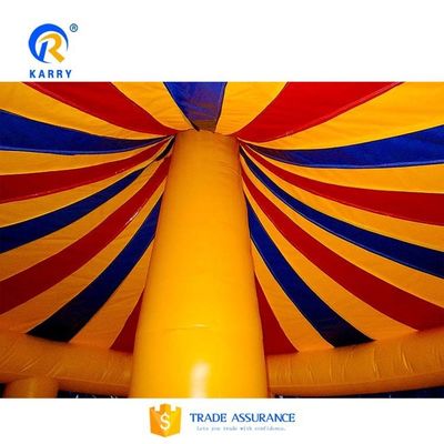 EN71/EN14960/CE Certified Circus Party Inflatable Bouncer Castle with Carousel Design