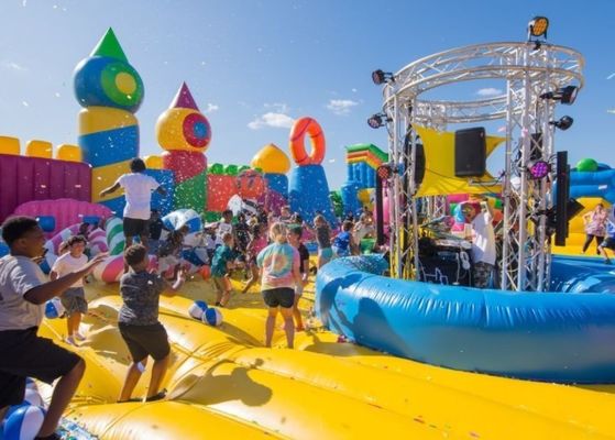 Portable Design Elephant Theme Inflatable Jumping Slide and Repair Kits Included