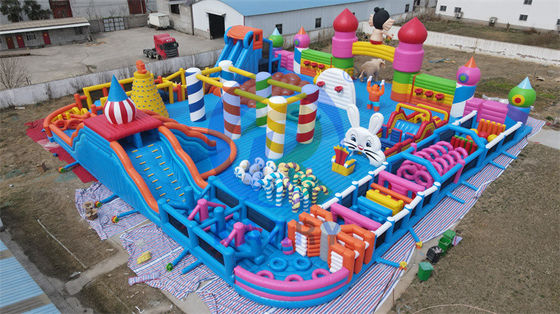 Portable Design Elephant Theme Inflatable Jumping Slide and Repair Kits Included
