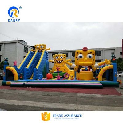 2024 Inflatable Castles for Kids Combo Castle Slide at Amusement Park by Air Express
