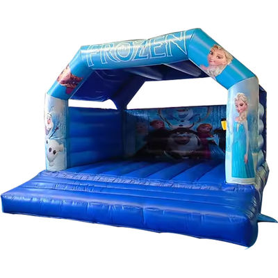 Blower With Blower Popular Frozen Trampoline Inflatable Blue Bounce House Castle