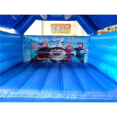 Blower With Blower Popular Frozen Trampoline Inflatable Blue Bounce House Castle