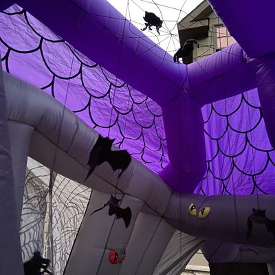 PORTABLE Halloween Theme Inflatable Haunted Bounce House for Adults' Entertainment