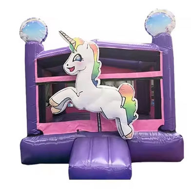EN71/EN14960 Certificate Unicorn Inflatable Bouncy Castle for Kids' Jumping Adventures