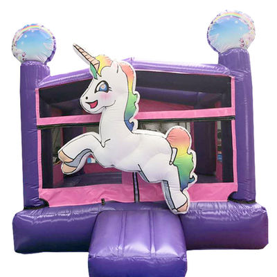 EN71/EN14960 Certificate Unicorn Inflatable Bouncy Castle for Kids' Jumping Adventures