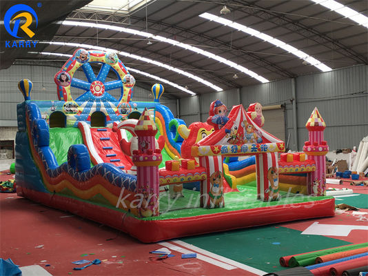 EN71/CE Certified Large Inflatable Fun City for Parks Design and CE Blower Repair Kit