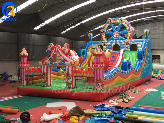 EN71/CE Certified Large Inflatable Fun City for Parks Design and CE Blower Repair Kit