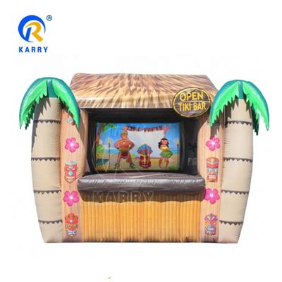 Unisex Inflatable Bar Toy Large TIKI Bar Bouncy Castle for Kids to Jump and Play Games