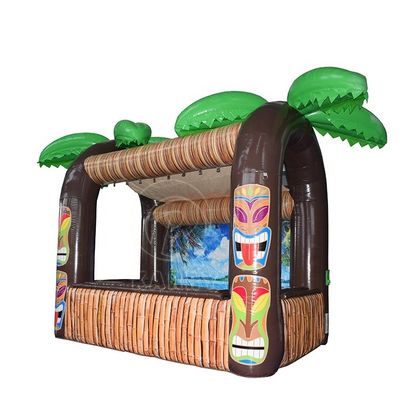 Unisex Inflatable Bar Toy Large TIKI Bar Bouncy Castle for Kids to Jump and Play Games