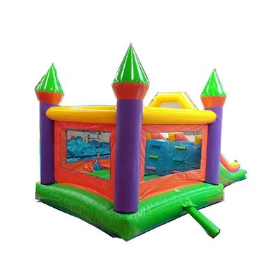 Unisex Inflatable Bouncing House Double Slide Air Jumping Castle with PVC Material