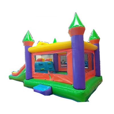 Unisex Inflatable Bouncing House Double Slide Air Jumping Castle with PVC Material