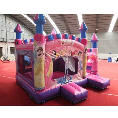 5*5*4.2m Inflatable Air Jumping Castle Combo Slide for Pink Princess