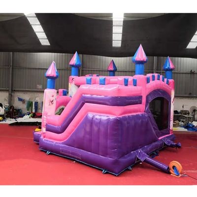 5*5*4.2m Inflatable Air Jumping Castle Combo Slide for Pink Princess