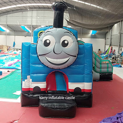As Picture Thomas Little Train Bouncy Castle Slide Combo Inflatable Castle With Slide