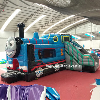 As Picture Thomas Little Train Bouncy Castle Slide Combo Inflatable Castle With Slide