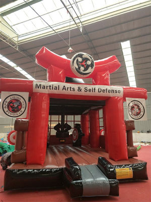 Popular Amusement Park Inflatable Castle Karate Ninja Warrior Bouncer Jumping Castle