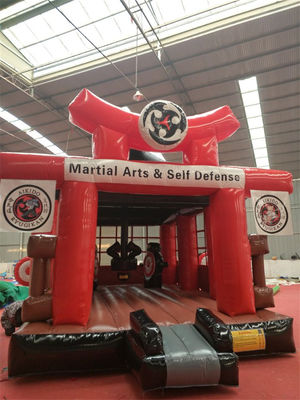 Popular Amusement Park Inflatable Castle Karate Ninja Warrior Bouncer Jumping Castle