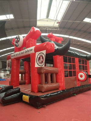 Popular Amusement Park Inflatable Castle Karate Ninja Warrior Bouncer Jumping Castle