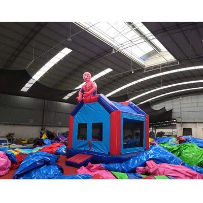 CE Blower Included Spider-Man Inflatable Bouncer Custom Commercial Bounce House
