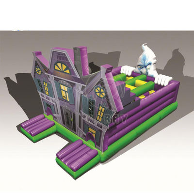 PORTABLE Most Popular Halloween Haunted House Inflatable Obstacle Bouncer Castle