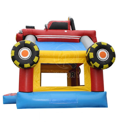 Get the Best 3D Red Racing Inflatable Jumping Bouncy Castle for Kids at Amusement Park