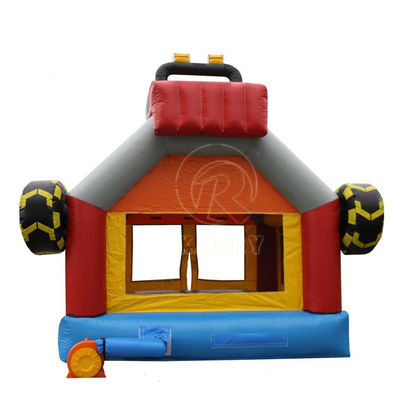 Get the Best 3D Red Racing Inflatable Jumping Bouncy Castle for Kids at Amusement Park