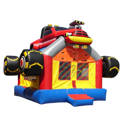 Get the Best 3D Red Racing Inflatable Jumping Bouncy Castle for Kids at Amusement Park