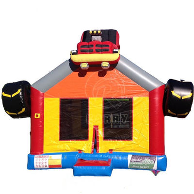 Get the Best 3D Red Racing Inflatable Jumping Bouncy Castle for Kids at Amusement Park