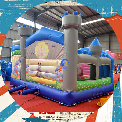 PORTABLE Kids' Castle Play House with Unicorn and Rainbow Bridge Bouncy Castle Rental