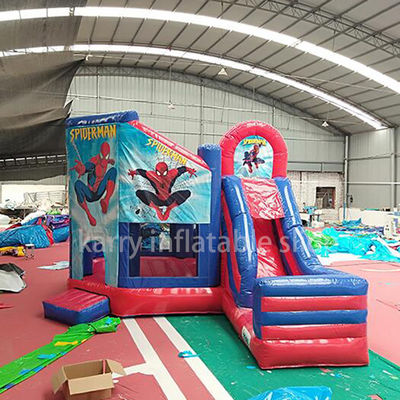 KR-BH610 Commercial  Customized Color Bounce House with Slide and Spiderman