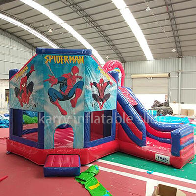 KR-BH610 Commercial  Customized Color Bounce House with Slide and Spiderman