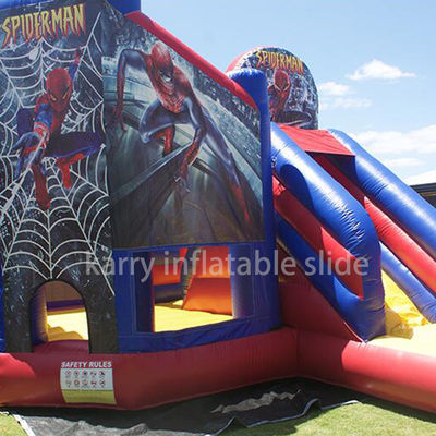 KR-BH610 Commercial  Customized Color Bounce House with Slide and Spiderman