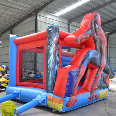 KR-BH610 Commercial  Customized Color Bounce House with Slide and Spiderman
