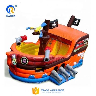Outdoor Games Pirate Ship Boat Combo Jumper with Inflatable Slides and Bouncer House