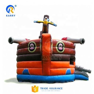 Outdoor Games Pirate Ship Boat Combo Jumper with Inflatable Slides and Bouncer House